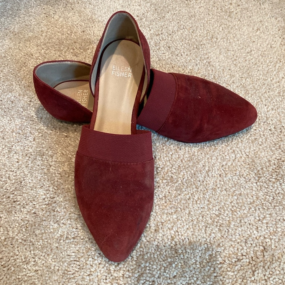 Eileen Fisher Red Flat Shoes